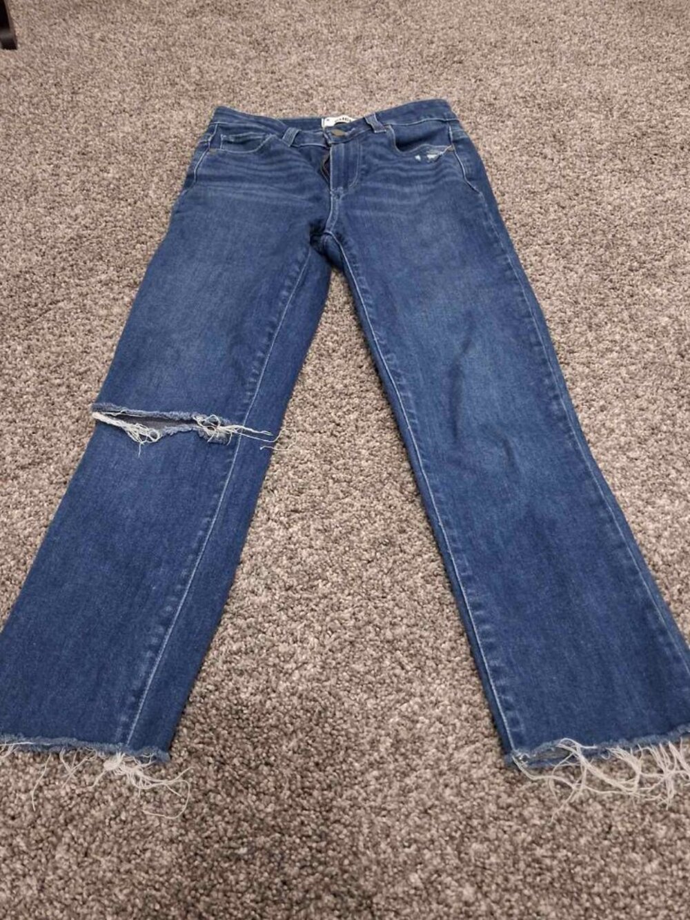 PAIGE Hoxton Slim High-Rise Jeans – Serene Destructed – Size 25 (NWOT)